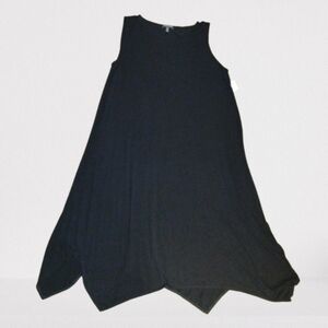NWOT  Eileen Fisher  A Shape Dress Size L Petite  Black,Minimalist‎